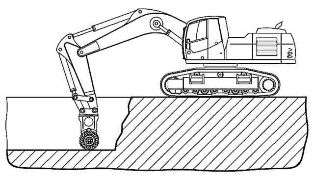 machine of mining industry coloring page
