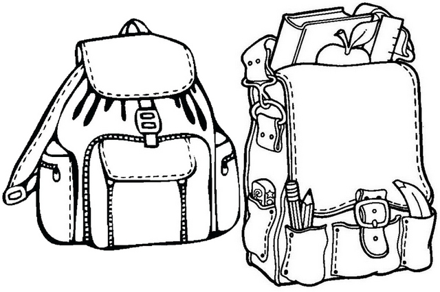 Leather Bag Coloring Page