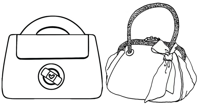 Luxury Bag Brands Coloring Page