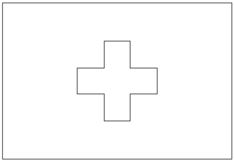 Red Cross Symbol Coloring Page