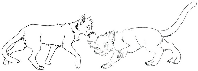 Warrior Cat Battle Warrior Coloring Page