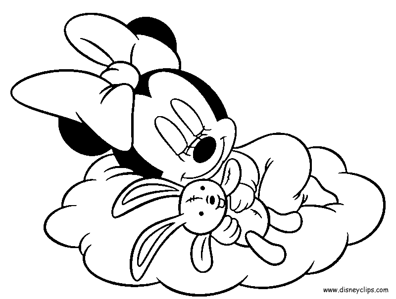 Baby-Minnie-friend-of-mickey-Coloring-Pages