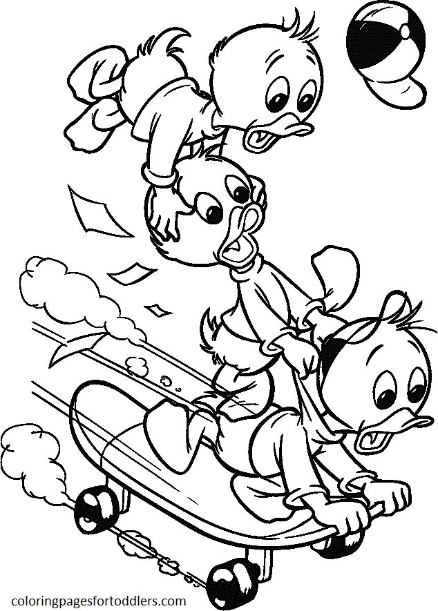 dewey-huey-and-louie-coloring-pages