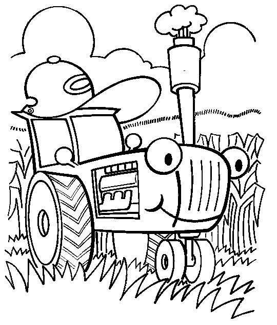 Printable-Tractor-Coloring-Pages-farm-machinery