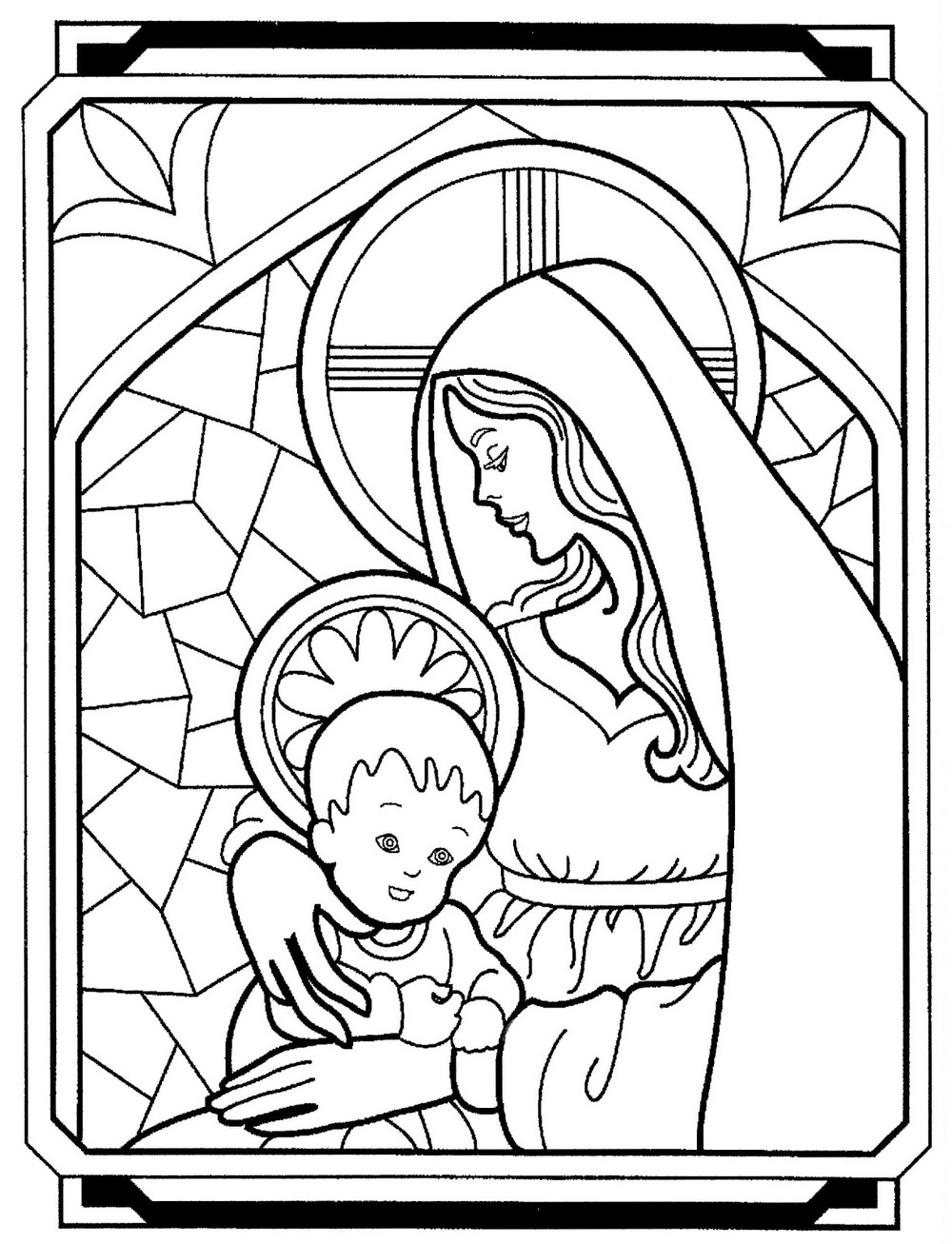Immaculate Conception Coloring Pages Coloring Pages