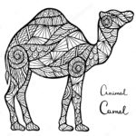 camel-zentangle-coloring-page