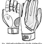 football-glove-coloring-picture