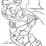 kids-playing-with-friends-in-winter-coloring-page