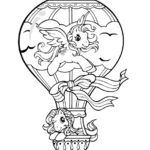 my-little-pony-in-hot-air-balloon-coloring-page