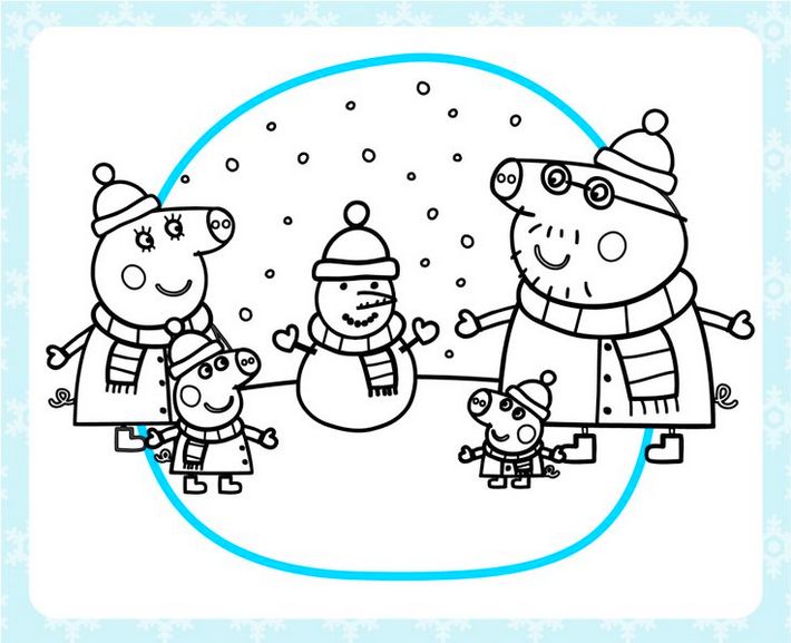 peppa-pig-snow-coloring-page