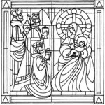 stained-glass-chatolic-ornament-coloring-book