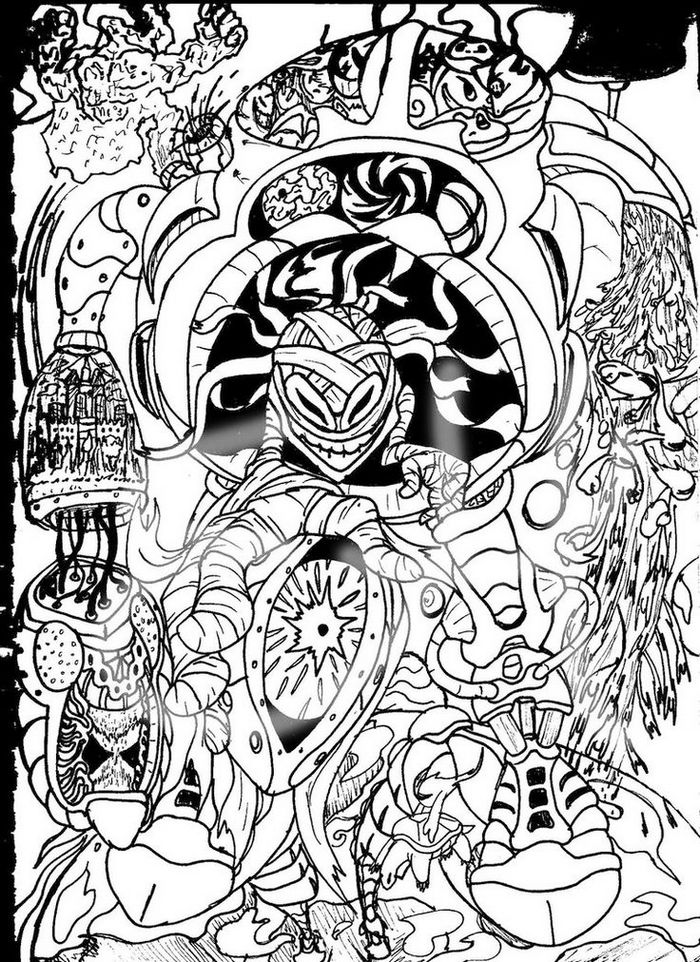 Trippy Coloring Pages - Coloring Pages