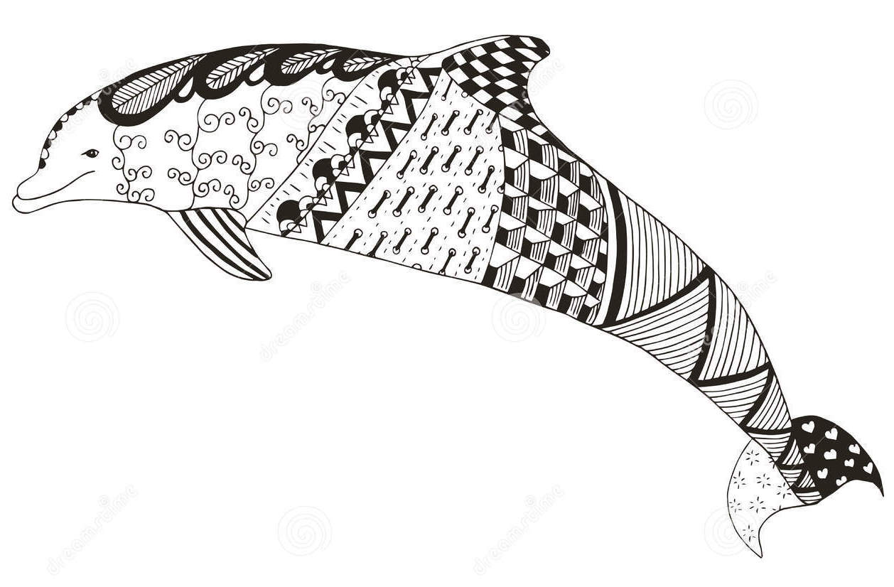 zentangle-dolphin-print-out-drawing