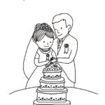 cutting-the-wedding-cake-coloring-page