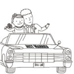 just-married-car-coloring-books