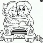 just-married-coloring-page