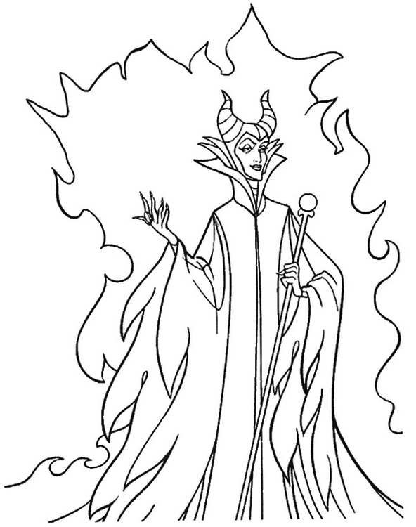 Disney Villains Coloring Pages Sketch Coloring Page