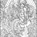 Realistic-Mermaid-Illustrations-Coloring-Pages-for-Adults