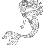 Realistic-the-mermaid-coloring-page-ariel
