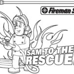 Fireman Coloring Pages Rescue Victims