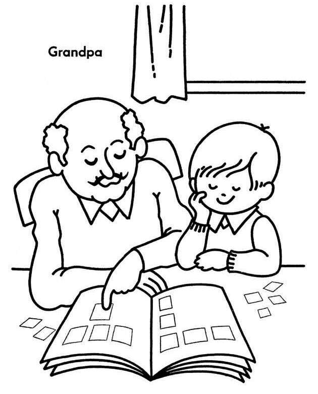 Grandparent Coloring Sheet Printable