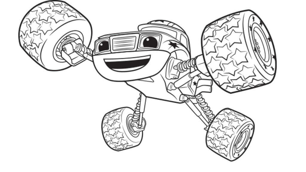 Darington Blaze And The Monster Machine Preschool Game Coloring Pages