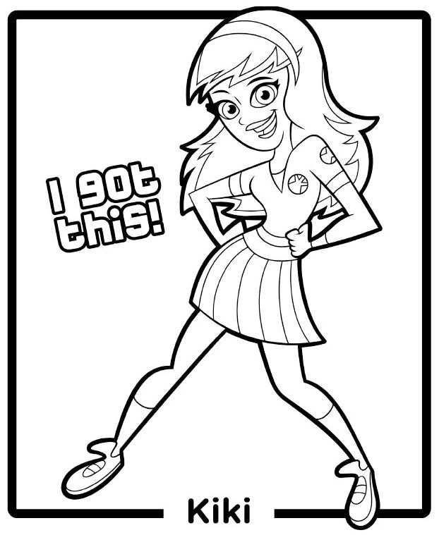 Kiki From Fresh Beat Band Of Spies Coloring Pages