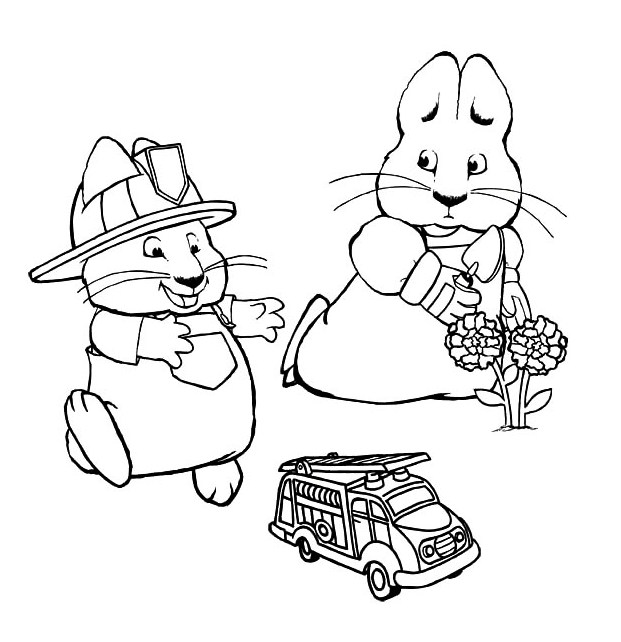 Max And Ruby Colouring Pages To Print