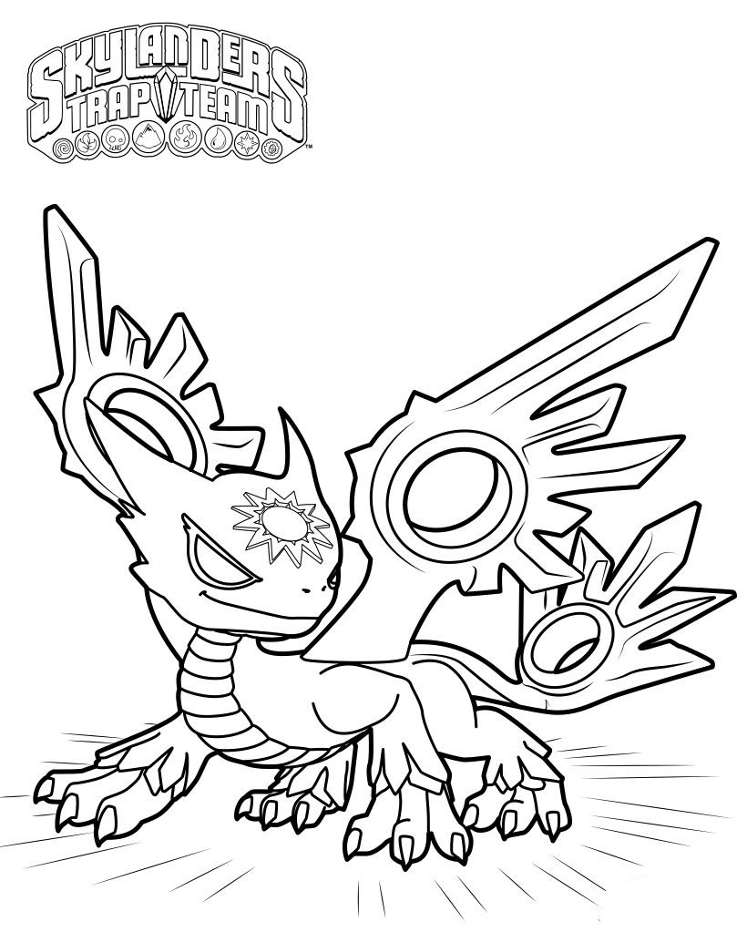 Printable Character From Skylander Coloring Page