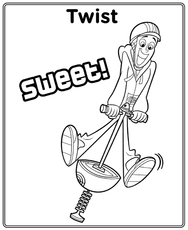 Twist From Fresh Beat Band Of Spies Coloring Pages