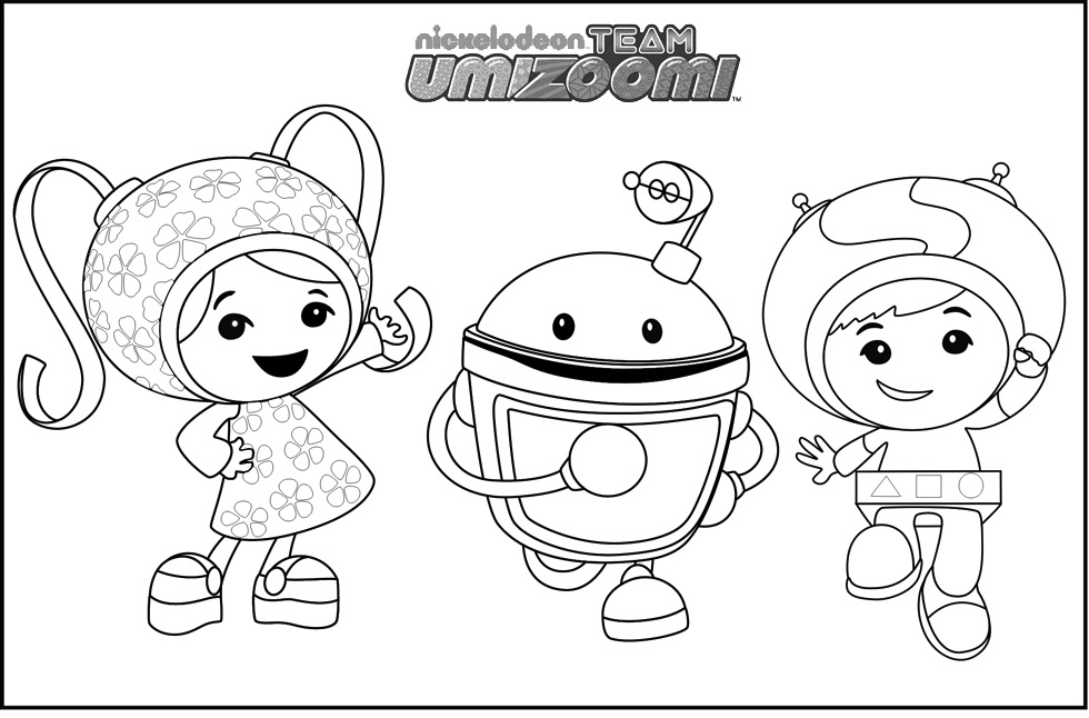 Team Umizoomi For Math Minded Games Coloring Sheets