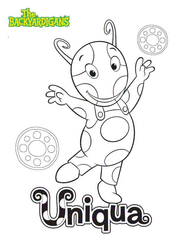 Uniqua From The Backyardigans Coloring Pages
