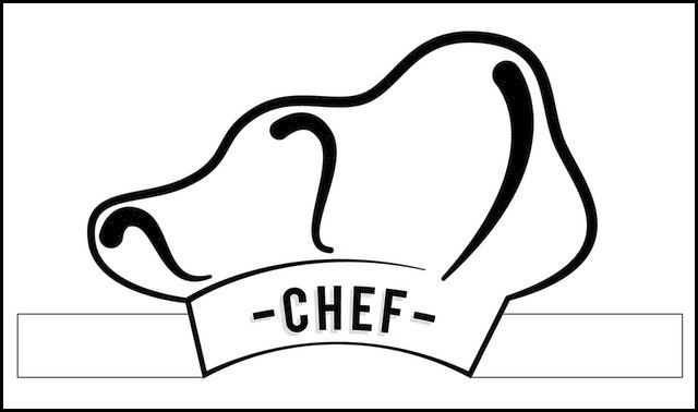 chef hat coloring sheet