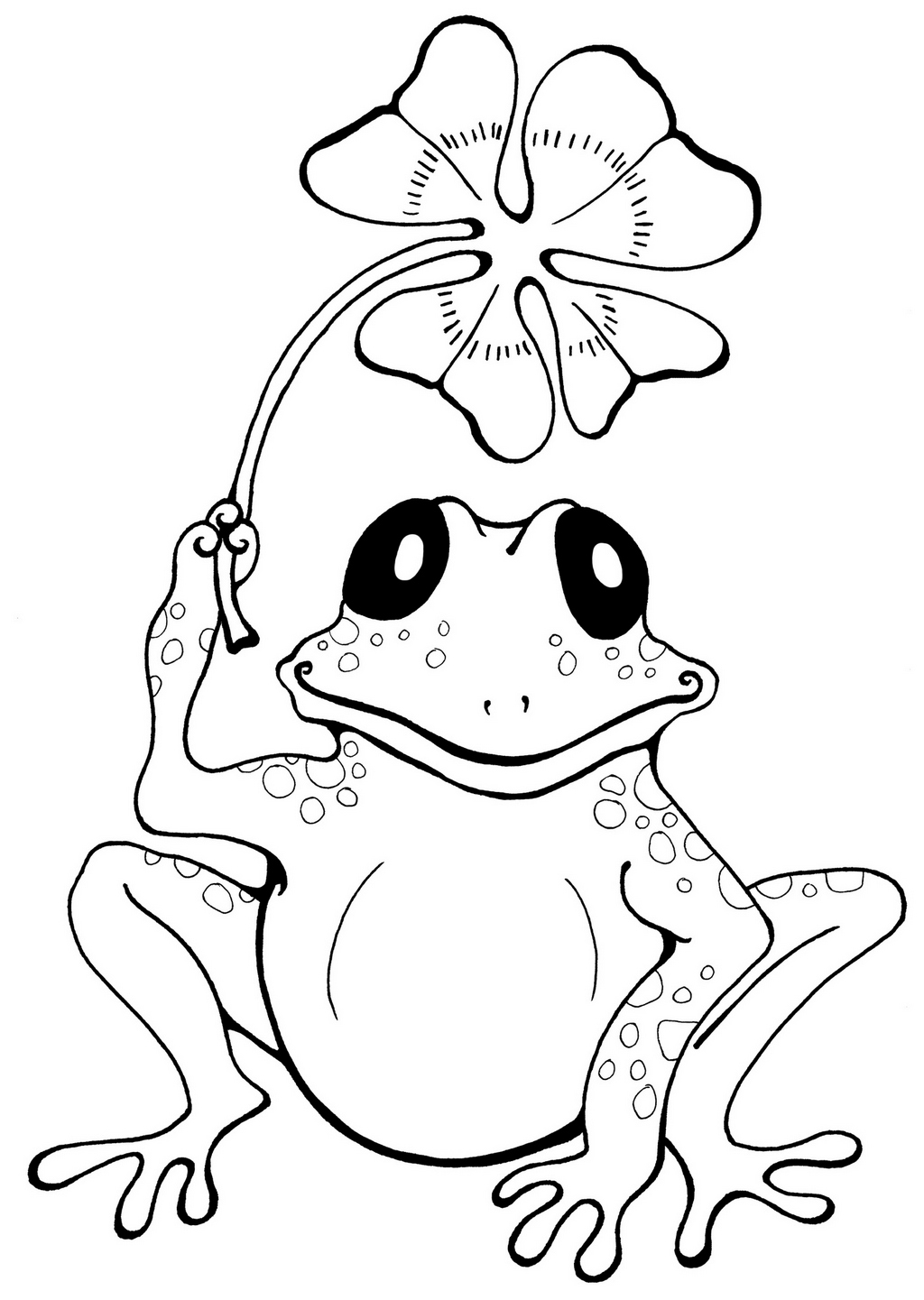 Frogs Coloring Nature Frog Coloring Pages Printable Adult Coloring