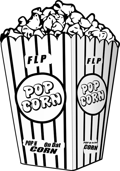 popcorn snack coloring sheet