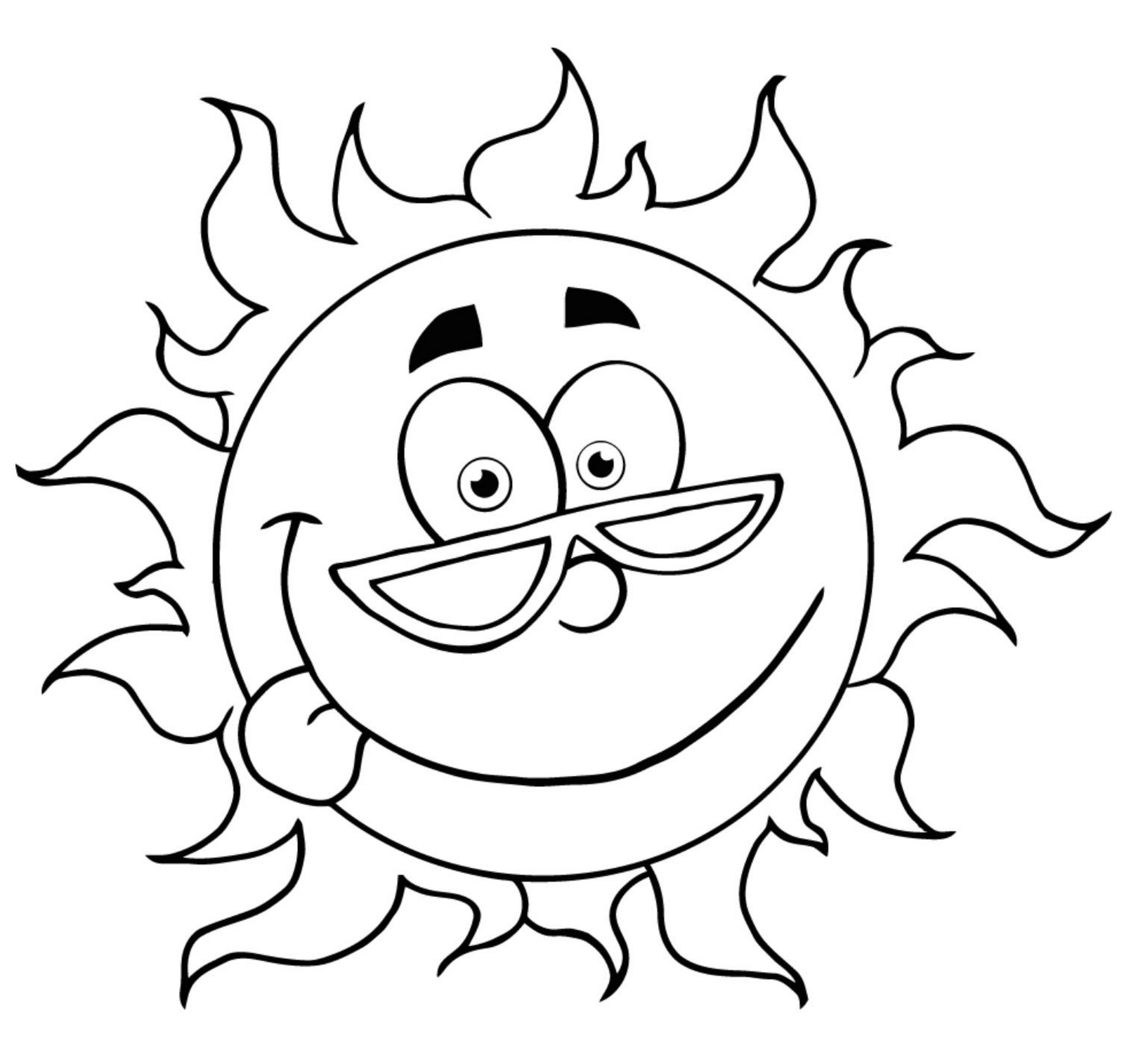 printable modist sun coloring sheets for little angles