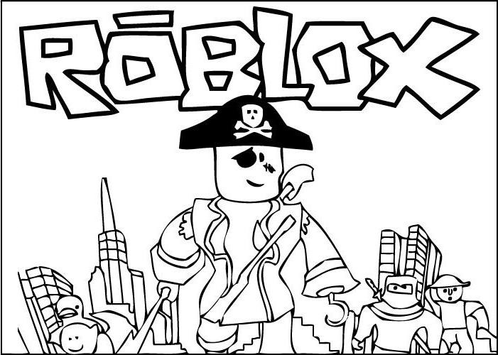 roblox pirate characters coloring page