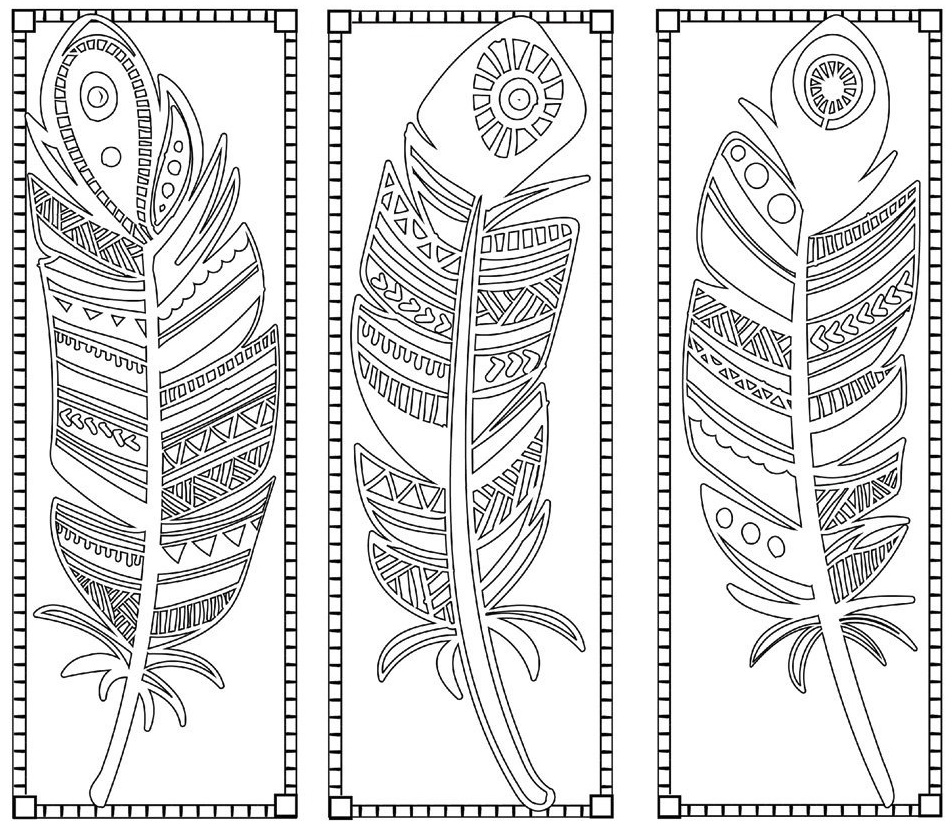 the most beautiful types of feathers coloring sheets