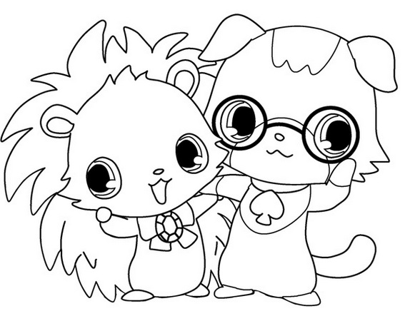 Labra jewelpet coloring picture