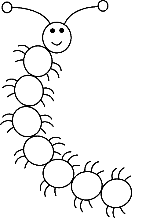 epic caterpillar coloring sheet for small children