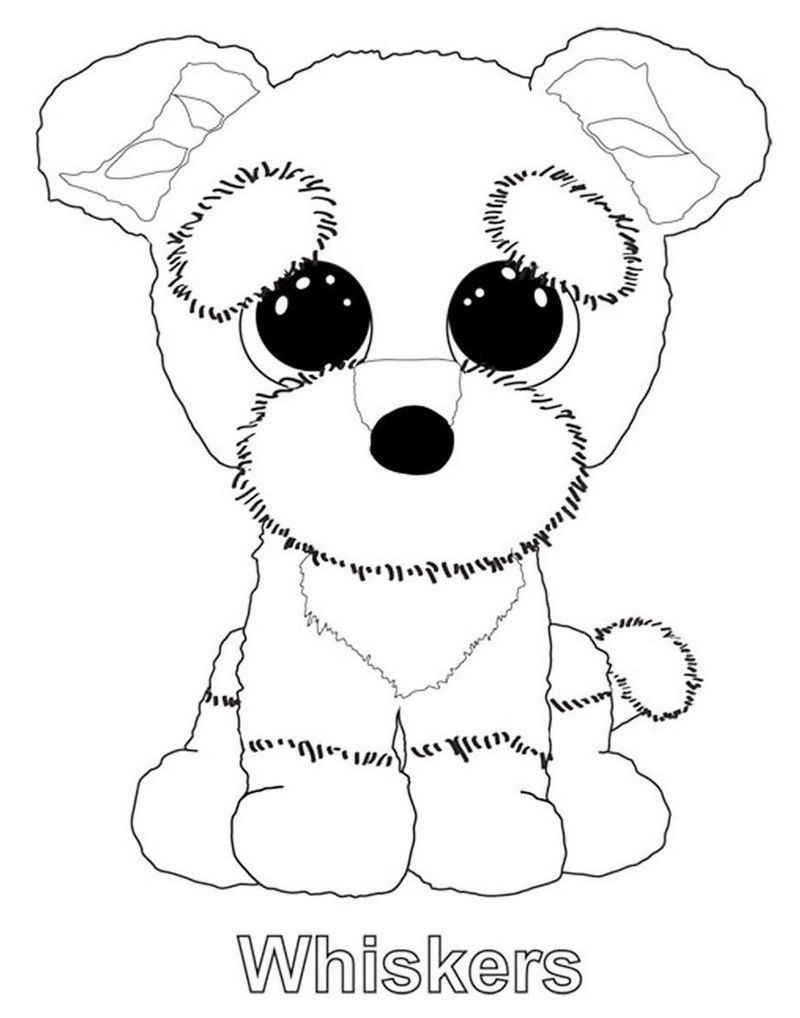 Whiskers from beanie boo coloring sheet