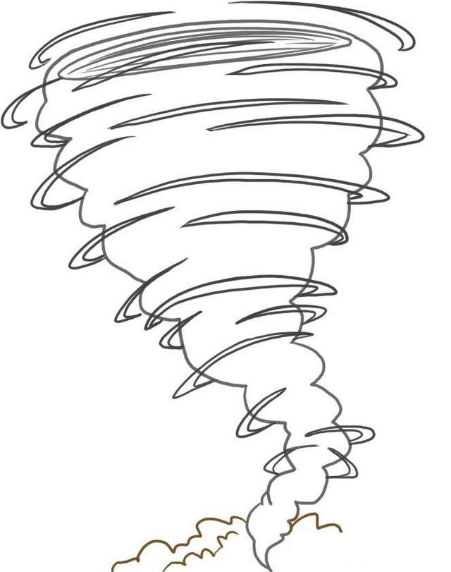 perfect and awesome tornado coloring pages for children