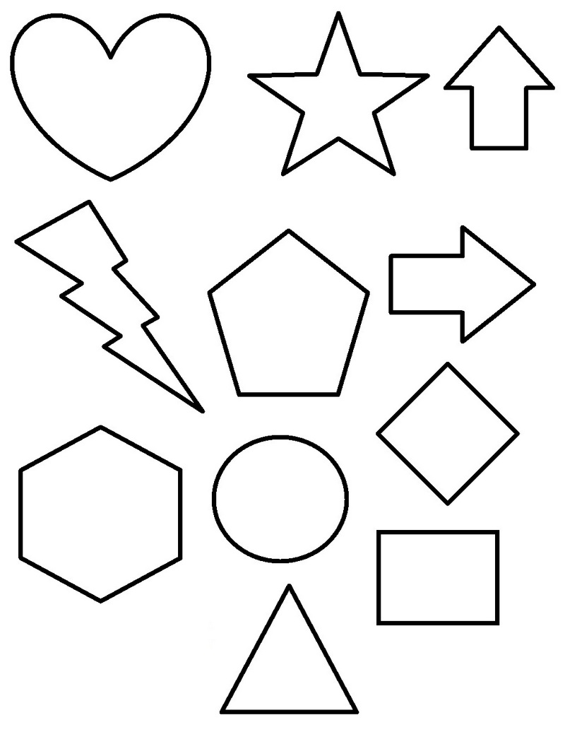 Best Shapes Education Coloring Page