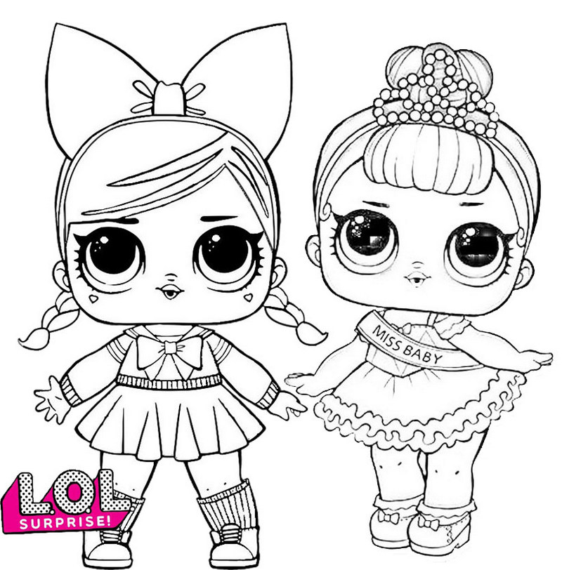Fancy LOL Surprise Coloring Page for Girls