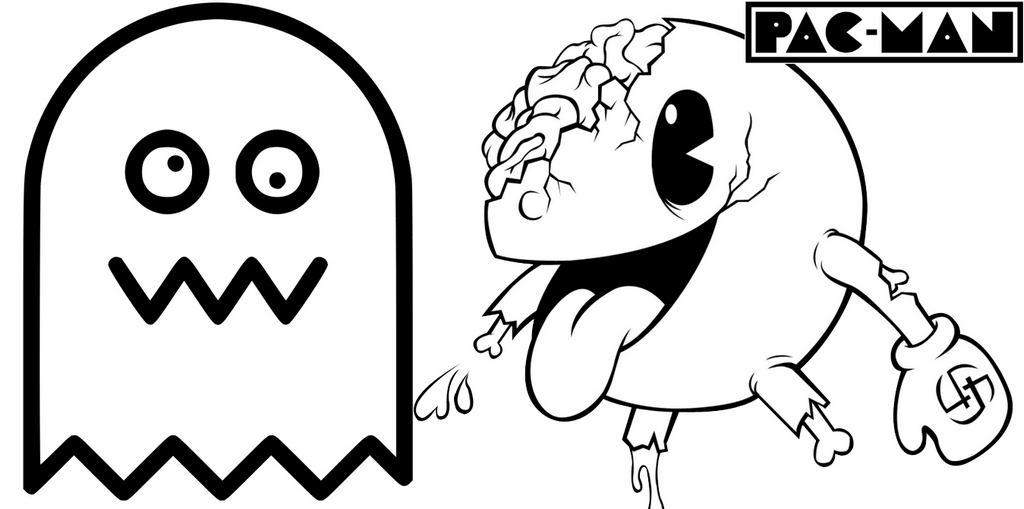 Print Pacman Ghost Zone Coloring Page Online Wallpaper Pictures.