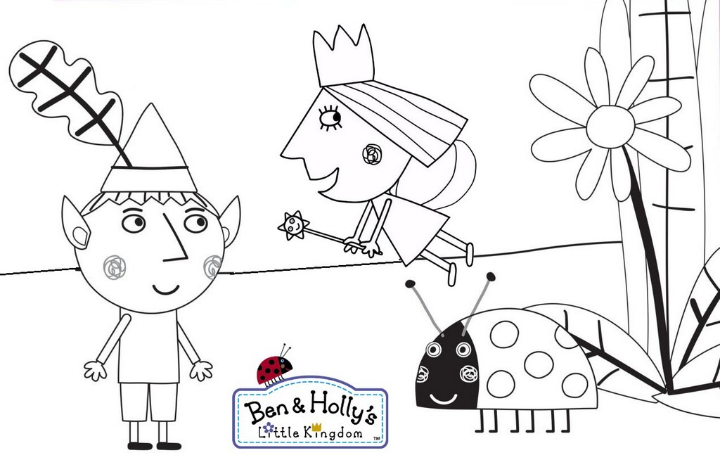 16 Cute Ben and Holly Coloring Pages for Kids Coloring Pages