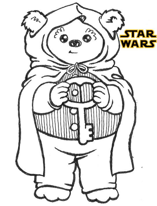 Star Wars Wicket the Ewok Coloring Page