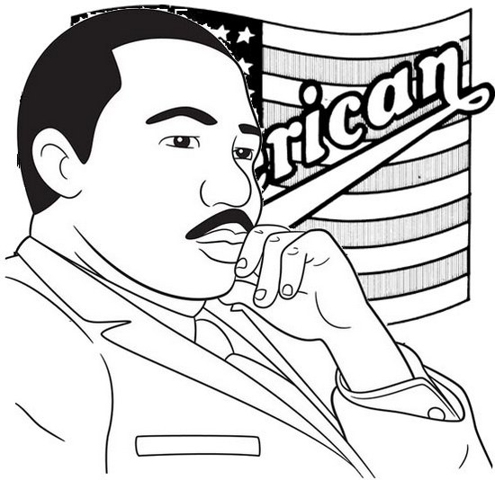 martin luther king jr biography coloring page