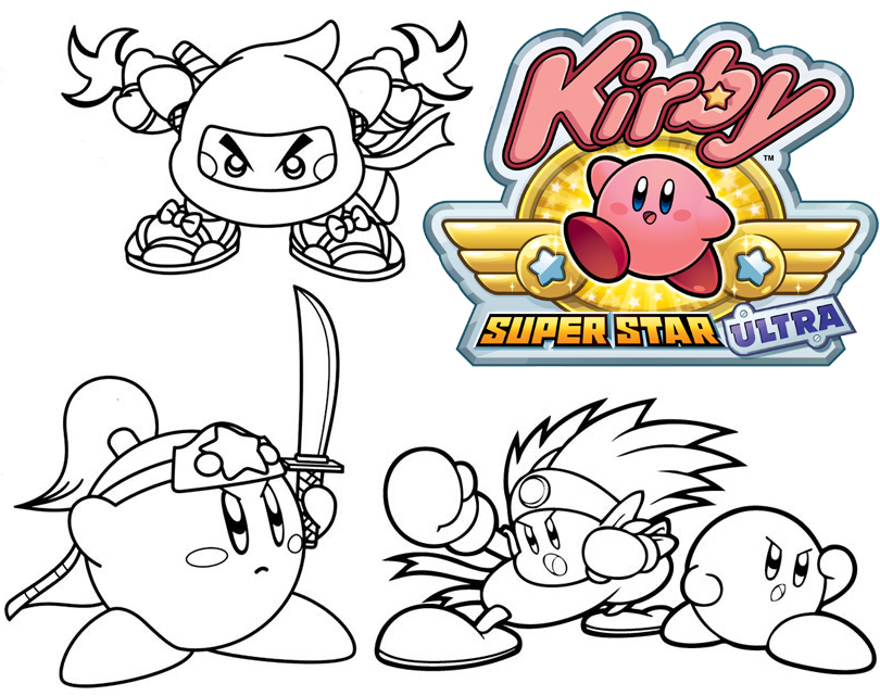 Kirby Super Star Coloring Page