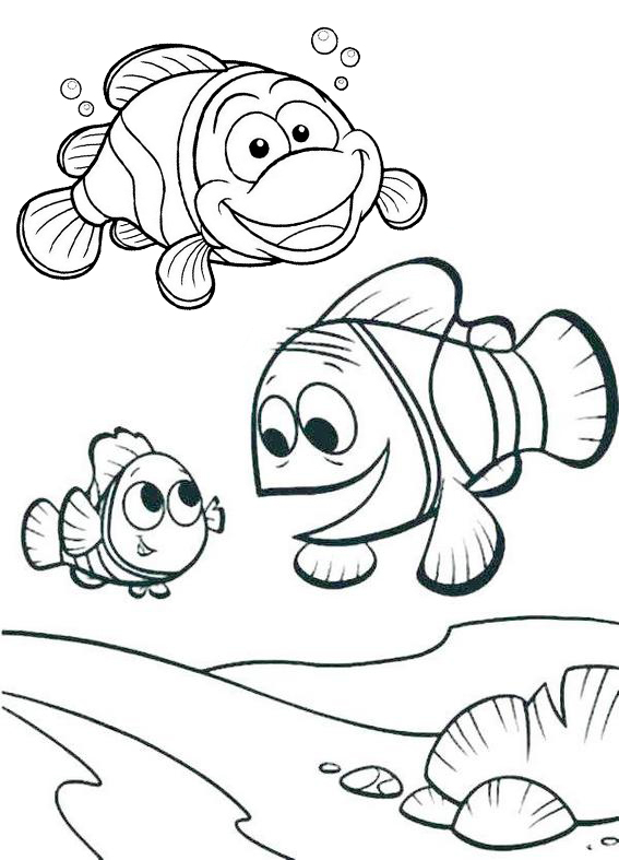 best clownfish undersea coloring pages